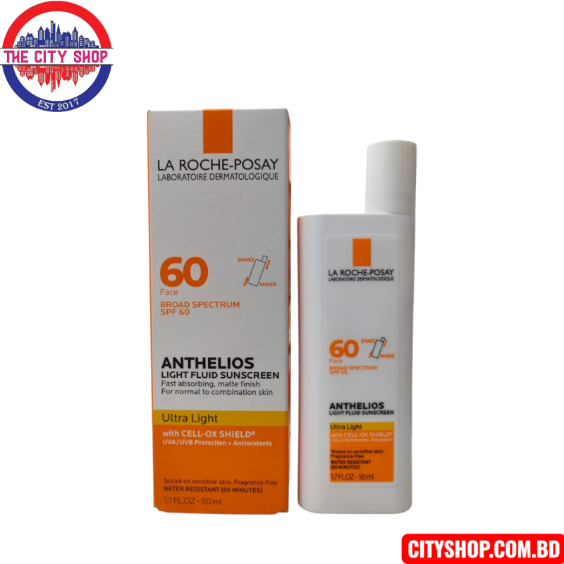 La Roche-Posay Anthelios Ultra-Light Face Sunscreen SPF 50 Zinc Oxide Sunscreen for Face 50ml